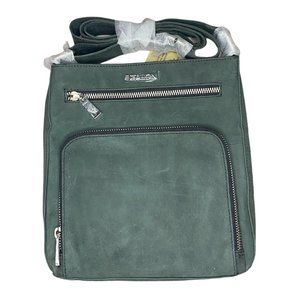 NWT ESTALON Moss Green Crossbody Shoulder Bag